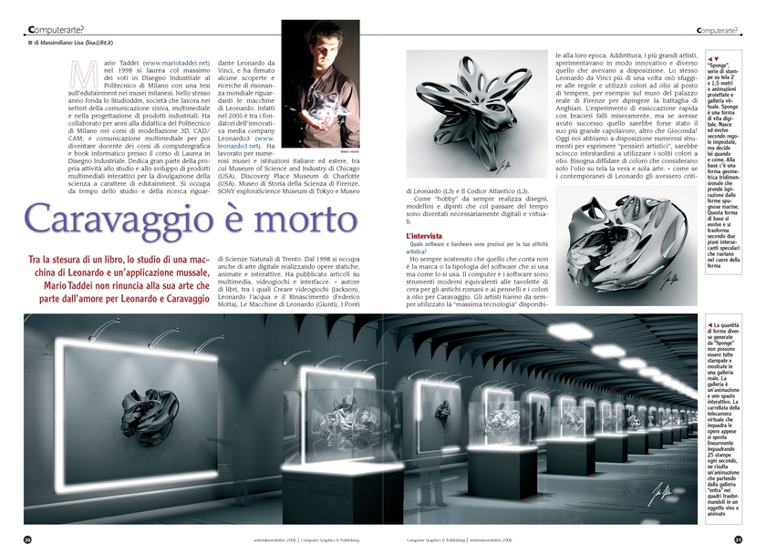 Neoart3 reviews -  Graphics e publishing ART Mario Taddei intervista